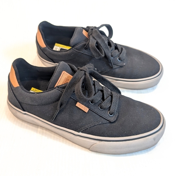 Vans Other - VANS Men's Atwood Deluxe Black Canvas Lowtop Sneakers Skate Shoes Size 8